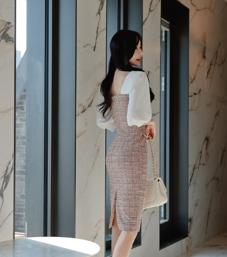 Temperament elegant slim fashion sexy commuting dress