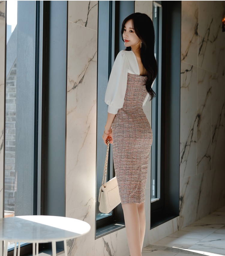 Temperament elegant slim fashion sexy commuting dress