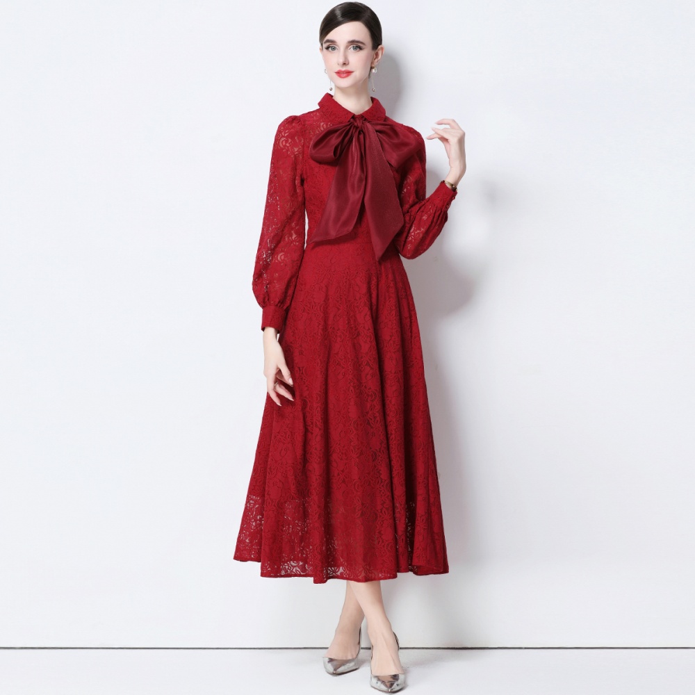 Silk high waist dress frenum long dress for women