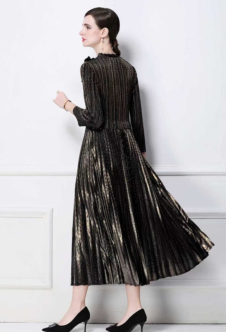 Long sleeve Pleats Please frenum dress