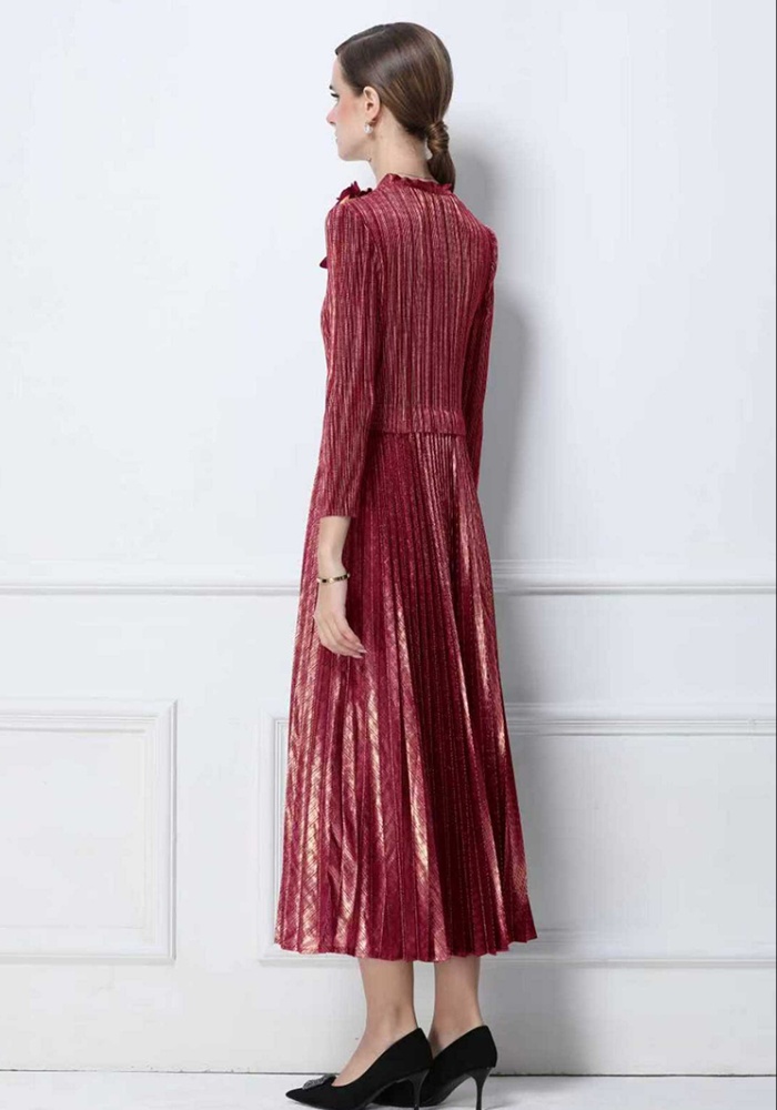 Long sleeve Pleats Please frenum dress