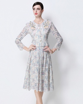 Light luxury fashion skirt printing tops a set