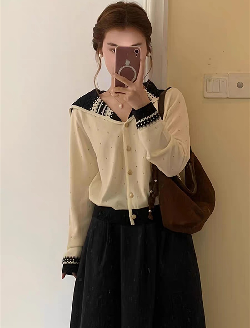 Korean style thin sweater knitted long sleeve jacket