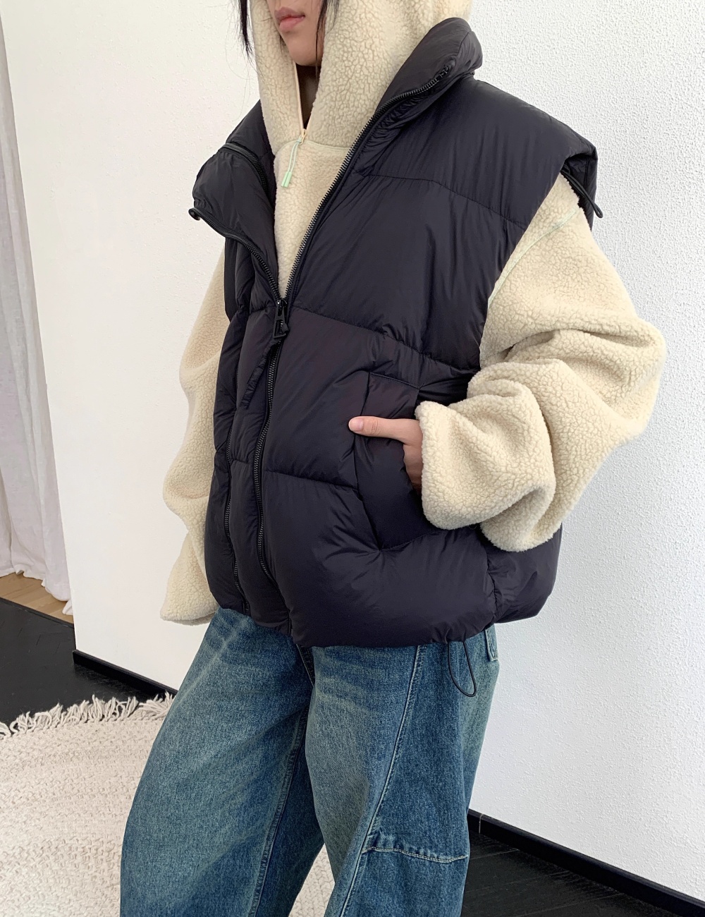 Thermal removable waistcoat simple coat