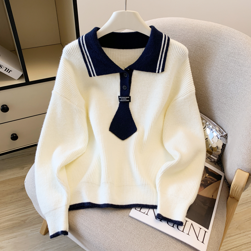 Long sleeve loose tops autumn and winter sweater for women
