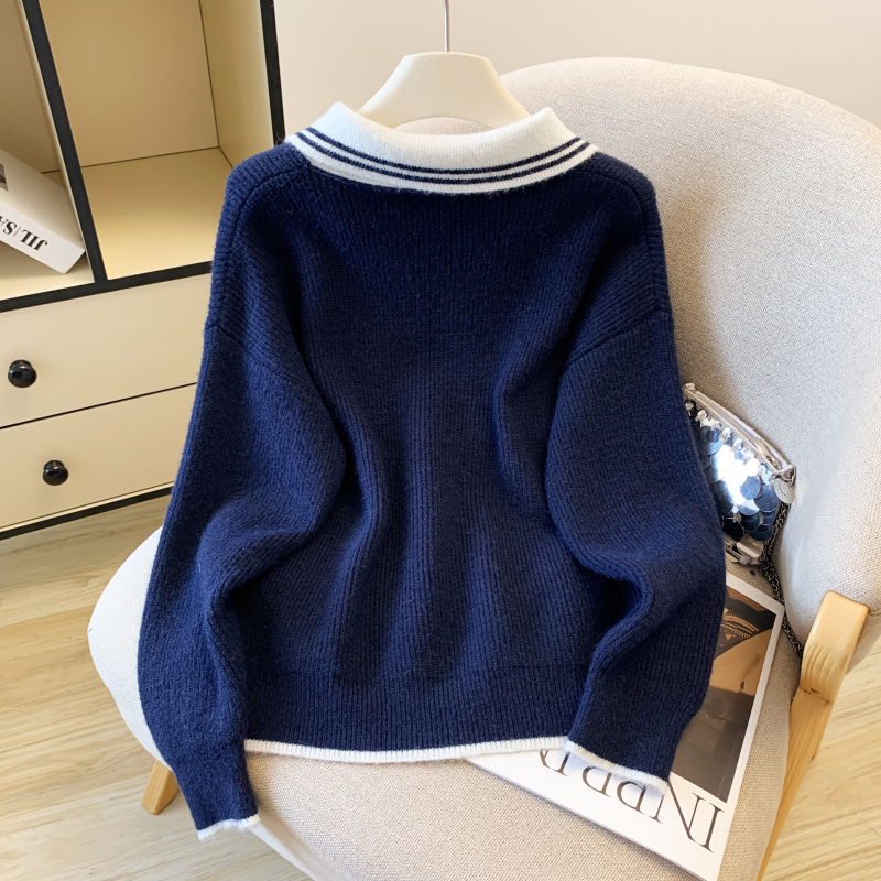 Long sleeve loose tops autumn and winter sweater for women