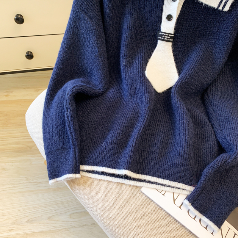 Long sleeve loose tops autumn and winter sweater for women