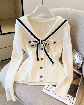 College style all-match tops autumn sweater for women
