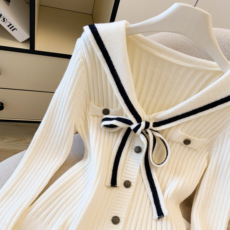 College style all-match tops autumn sweater for women