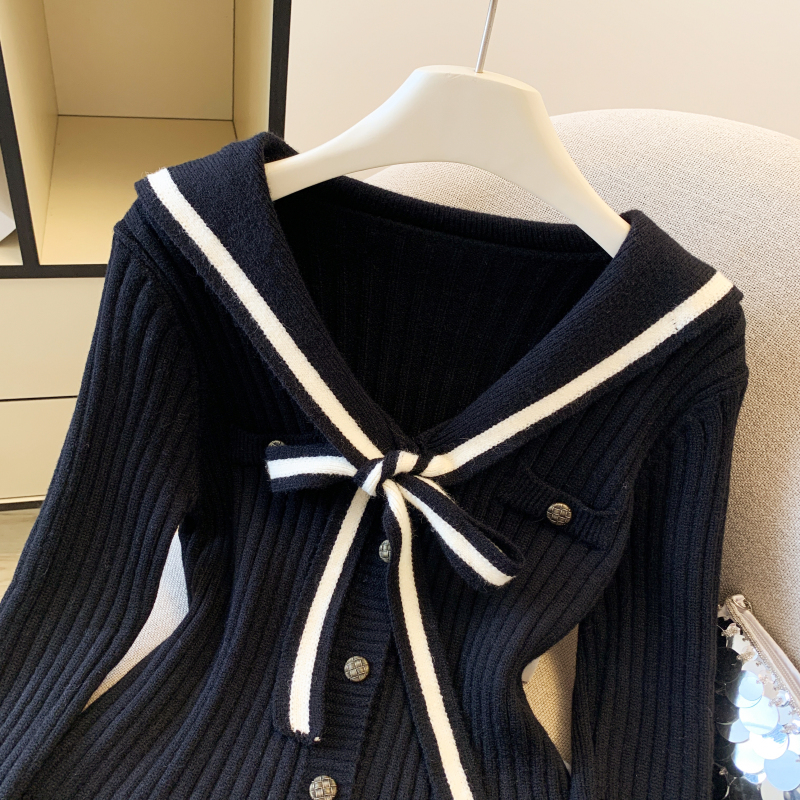 College style all-match tops autumn sweater for women