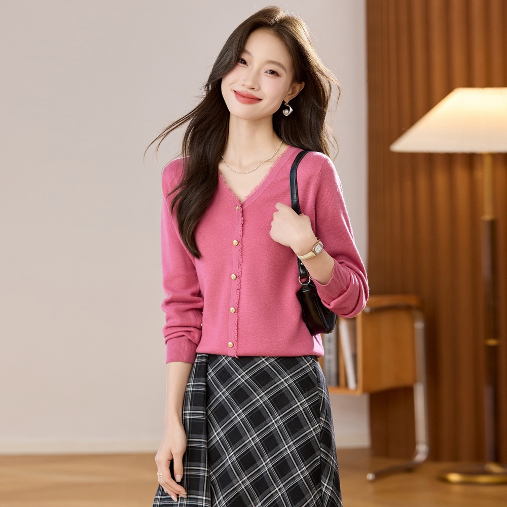 Autumn France style coat fashion tops for women