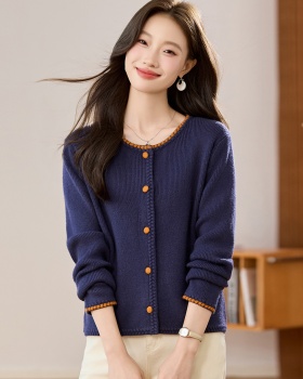 Chinese style sweater coat for women