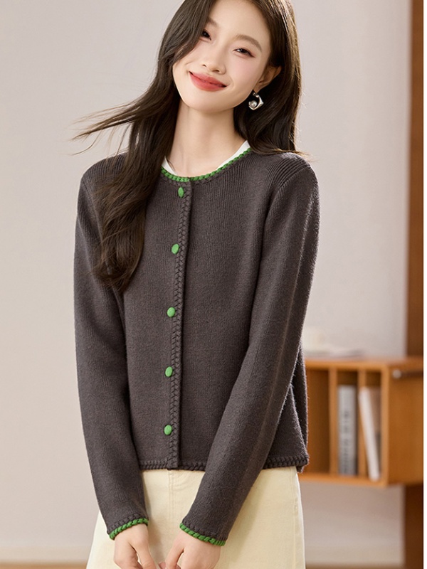Chinese style sweater coat for women