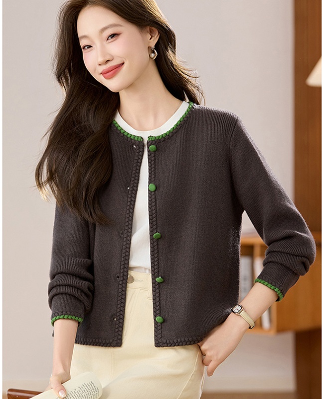 Chinese style sweater coat for women