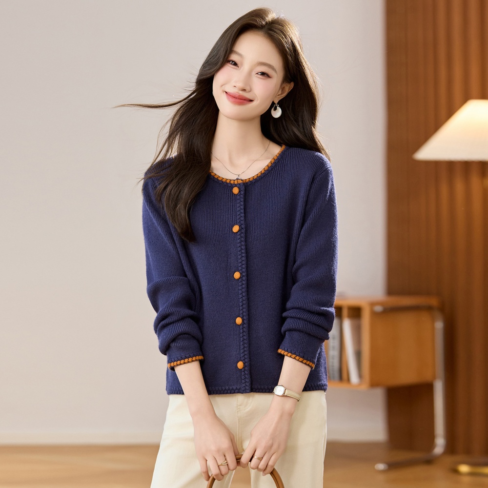 Chinese style sweater coat for women