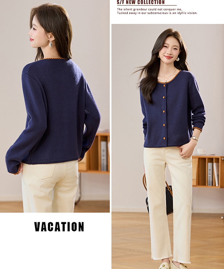 Chinese style sweater coat for women