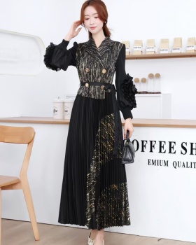 Big skirt disk flowers fold flowers decoration dress