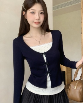 Sweet slim T-shirt long sleeve bottoming tops