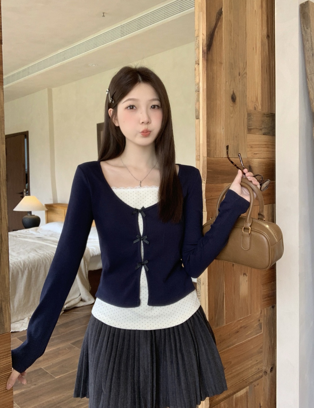 Sweet slim T-shirt long sleeve bottoming tops