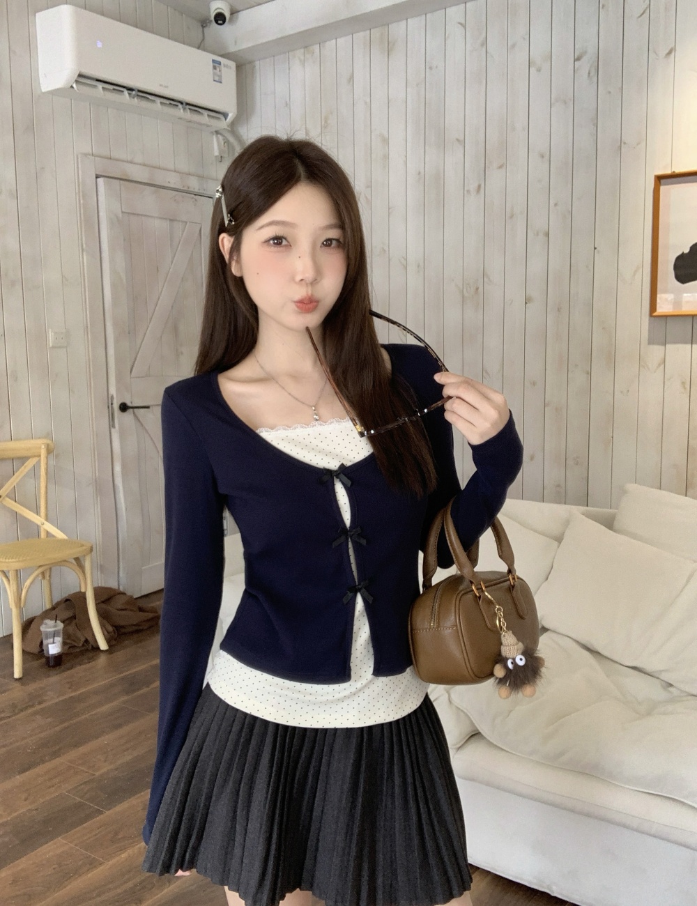 Sweet slim T-shirt long sleeve bottoming tops