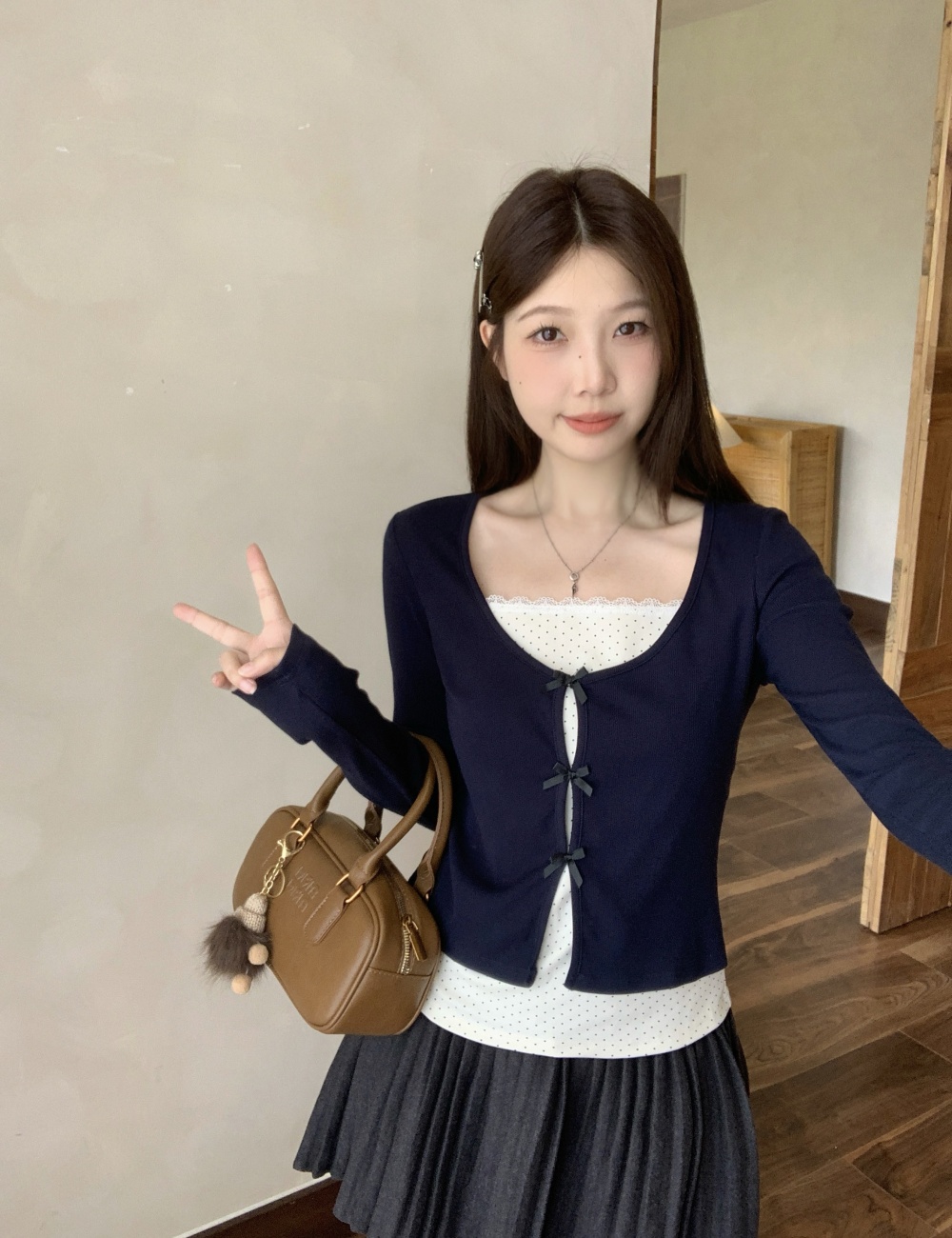 Sweet slim T-shirt long sleeve bottoming tops