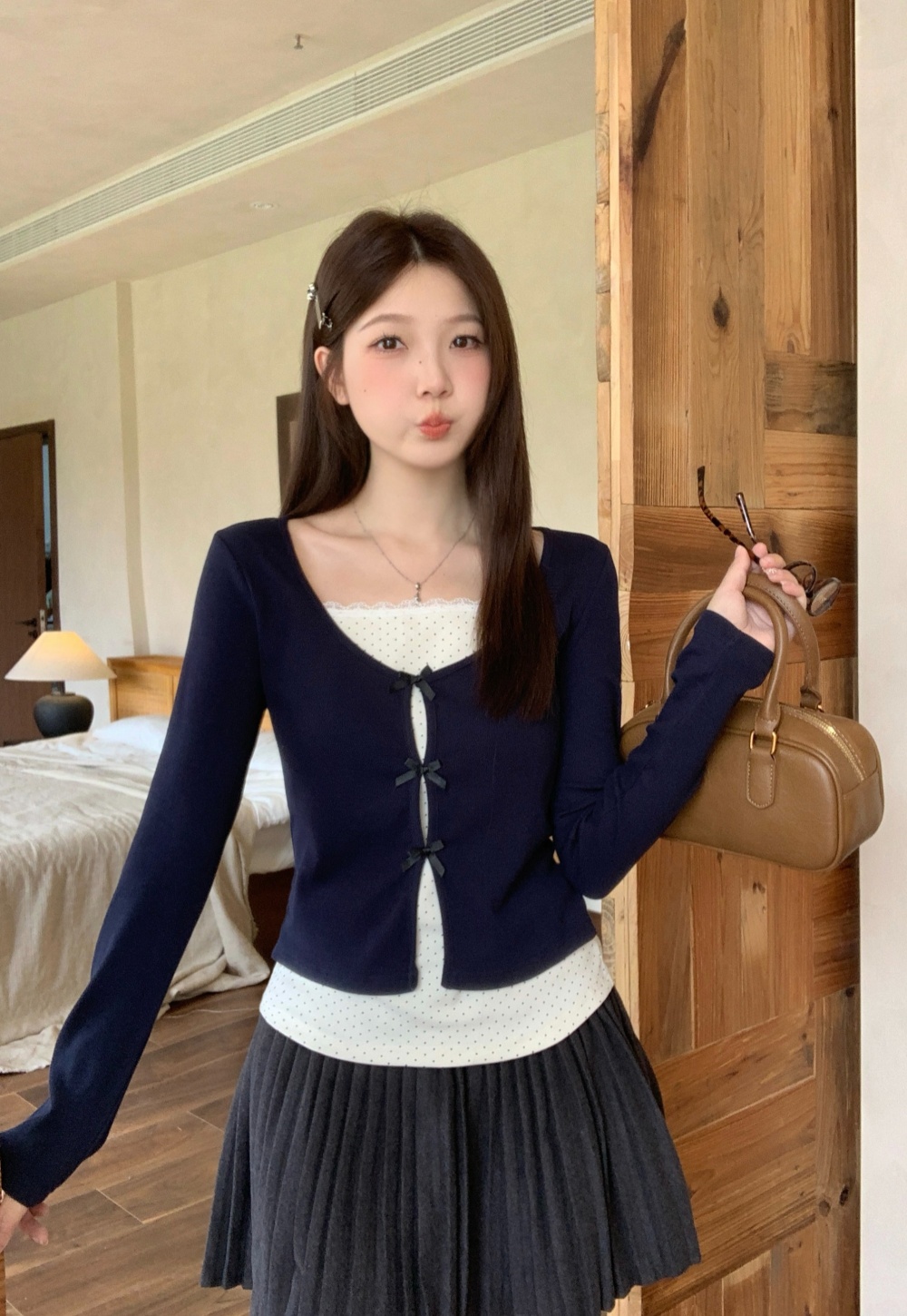 Sweet slim T-shirt long sleeve bottoming tops