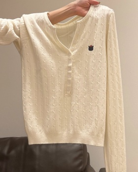 Knitted Casual T-shirt twist loose sweater for women