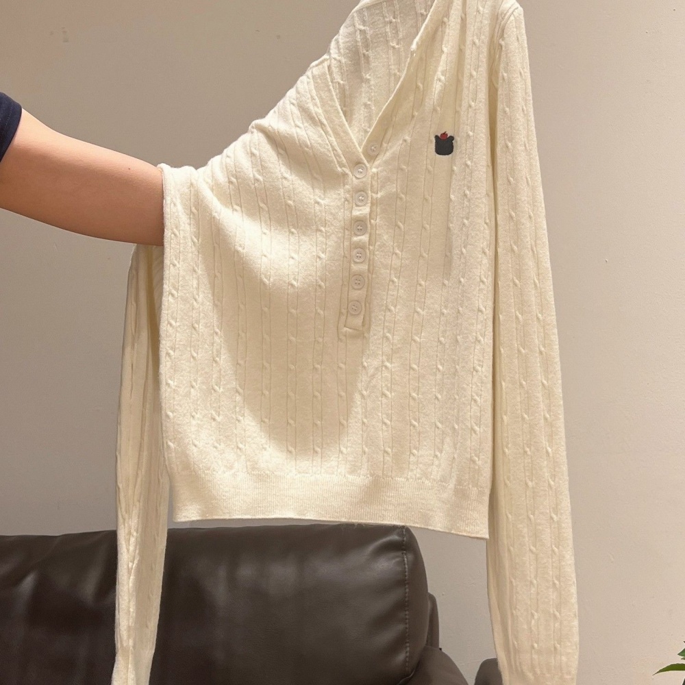 Knitted Casual T-shirt twist loose sweater for women