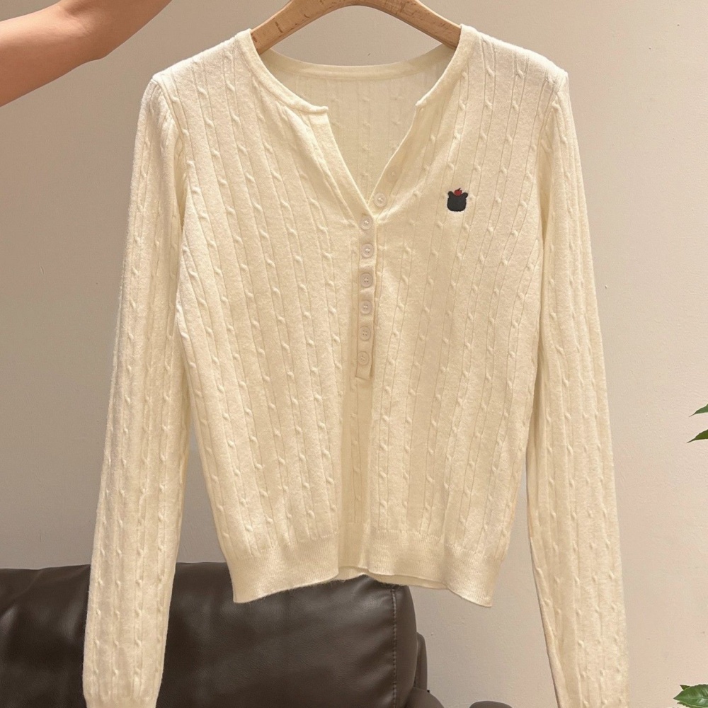 Knitted Casual T-shirt twist loose sweater for women