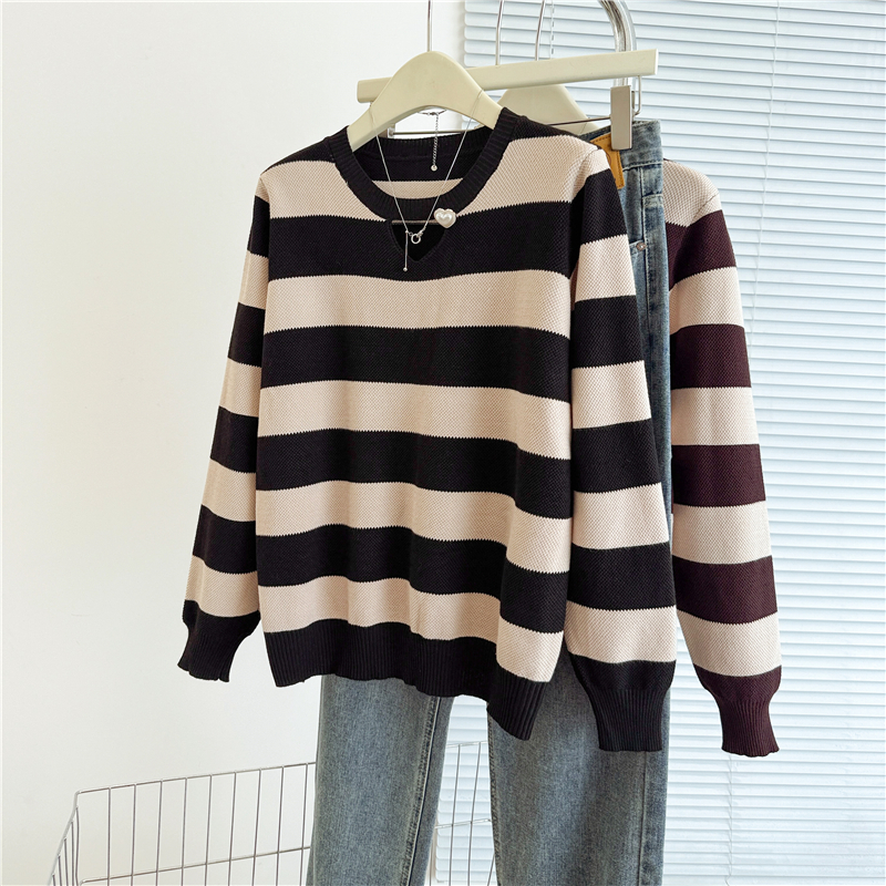 Loose sweater chanelstyle bottoming shirt for women