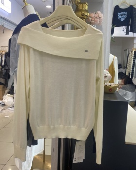 Knitted autumn and winter temperament sweater for women