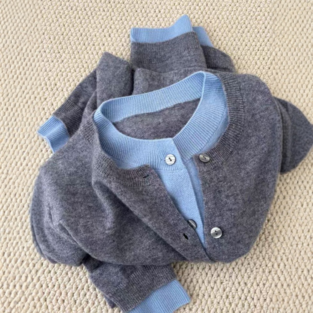 Autumn and winter slim cardigan knitted coat