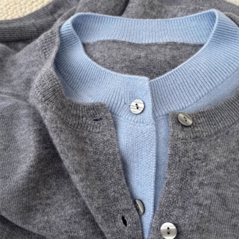 Autumn and winter slim cardigan knitted coat