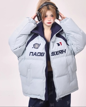 Loose winter thick cotton coat for women