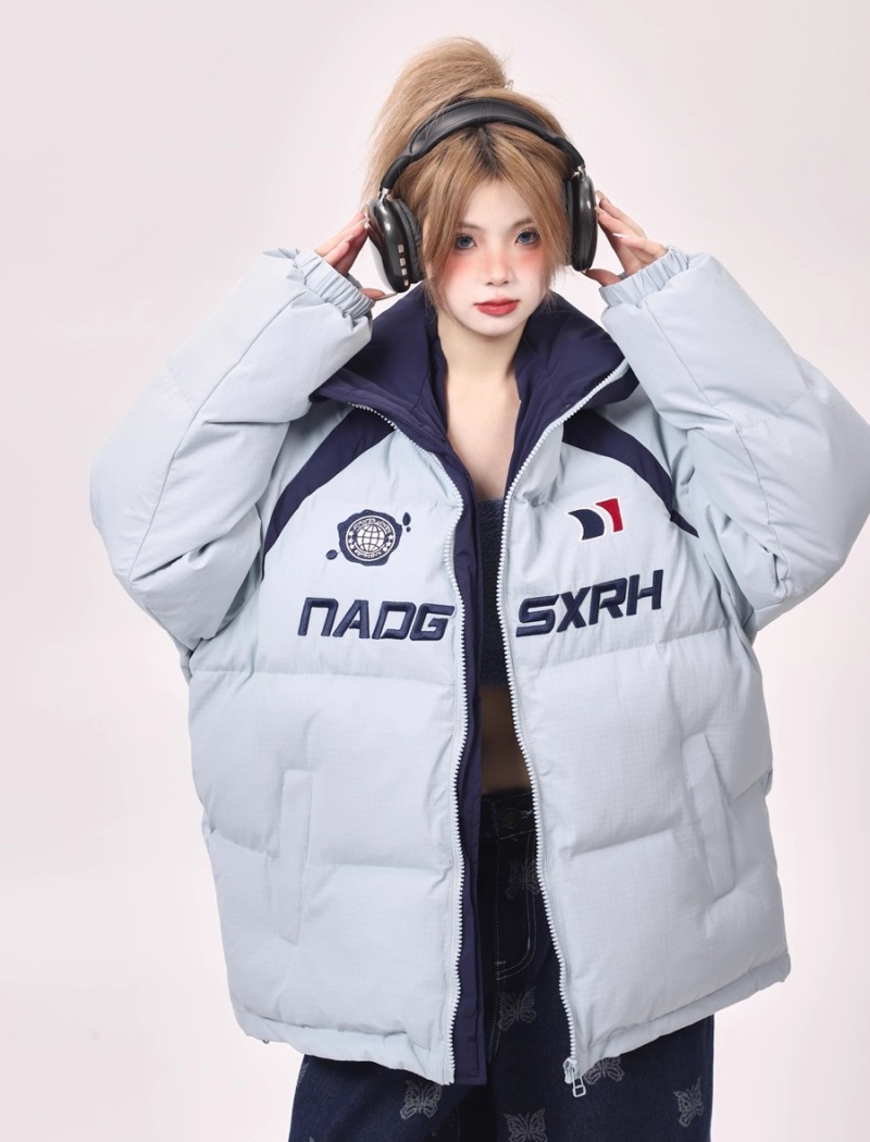 Loose winter thick cotton coat for women