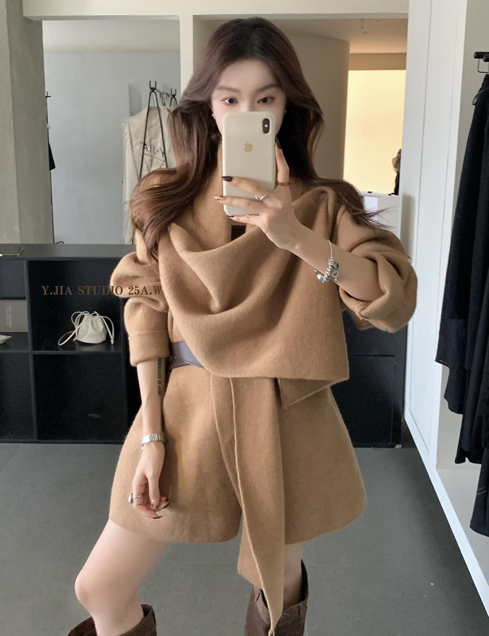 Temperament cardigan autumn and winter scarves for women