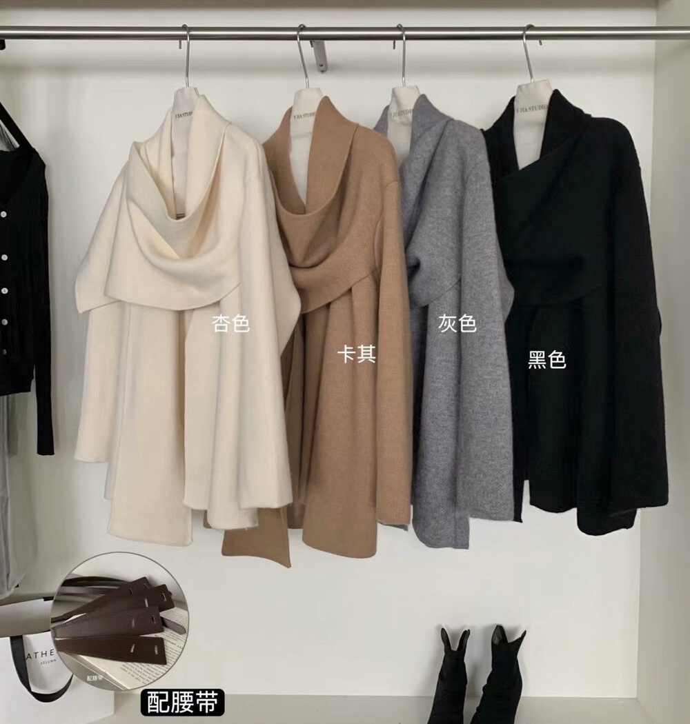 Temperament cardigan autumn and winter scarves for women
