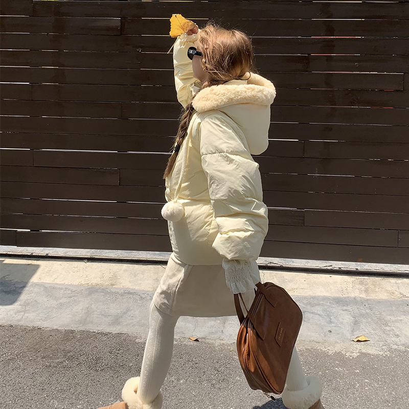 Down Korean style coat winter lambs wool cotton coat