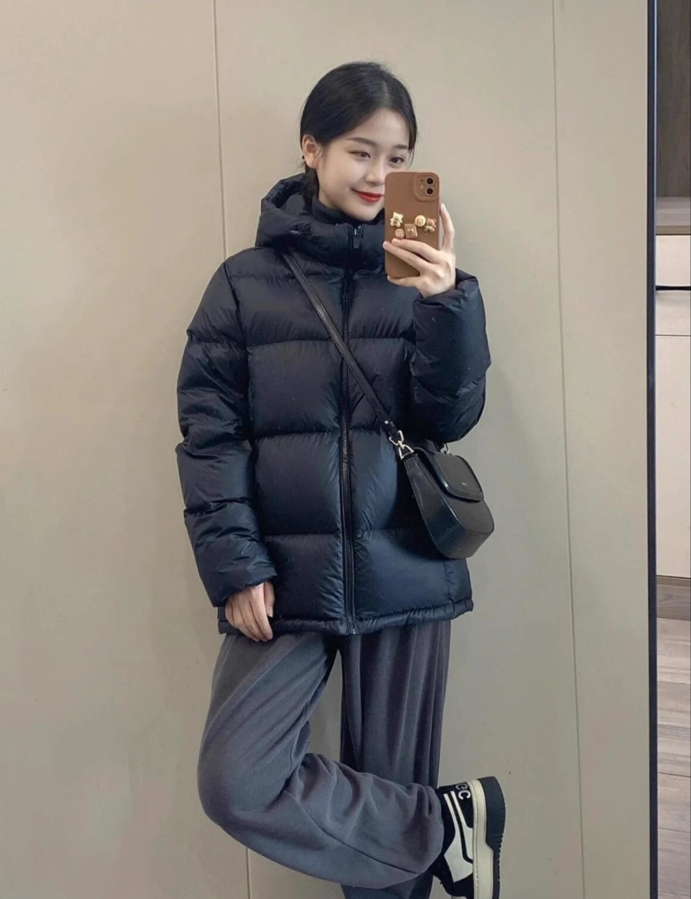 Down winter cotton coat Korean style coat for women