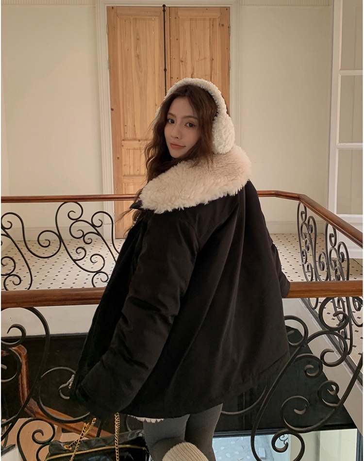 Thick plus velvet cotton coat lambs wool work clothing