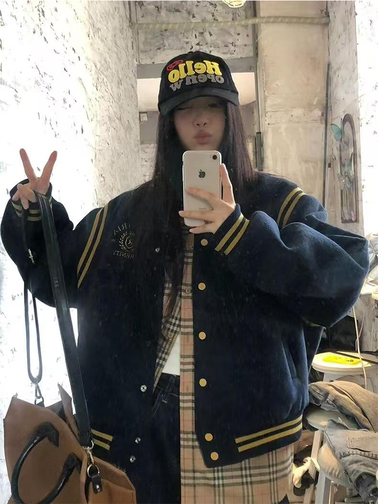 All-match cotton coat Casual baseball uniforms for women