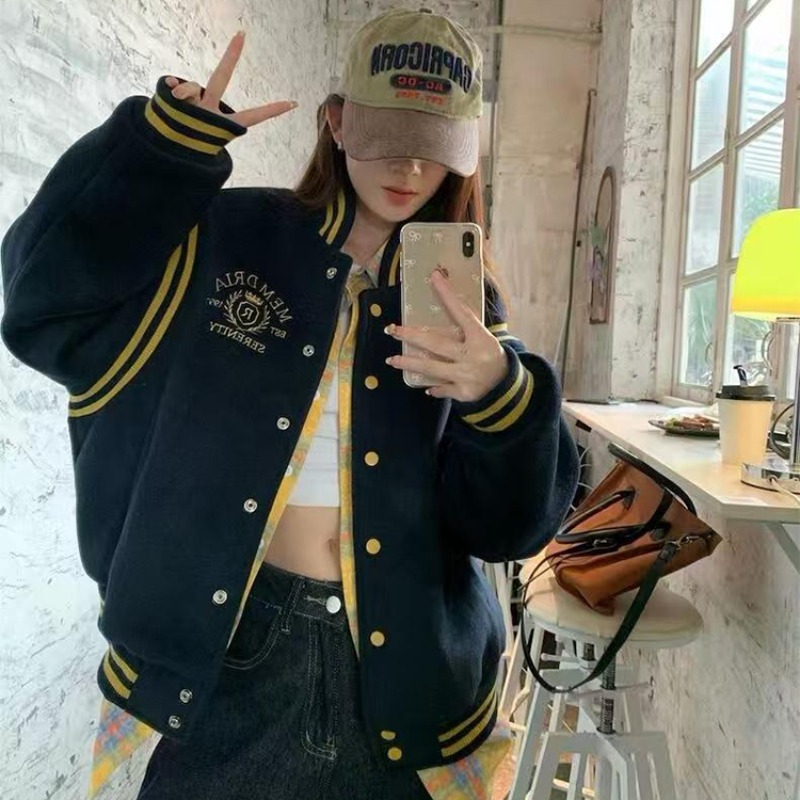 All-match cotton coat Casual baseball uniforms for women