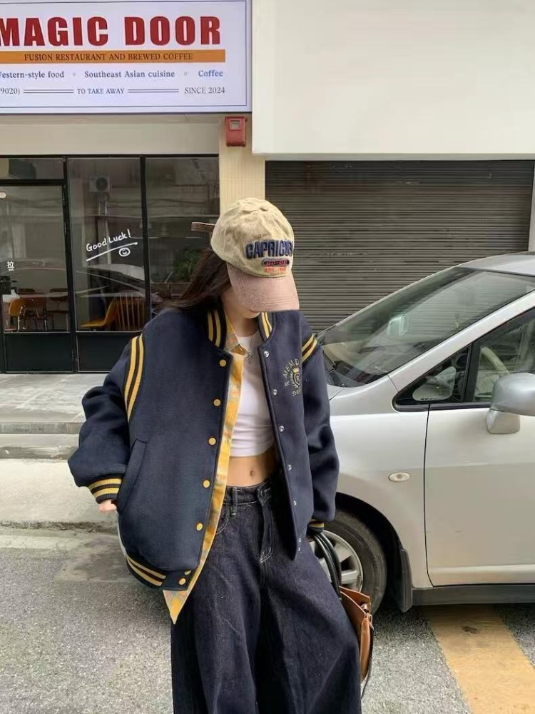 All-match cotton coat Casual baseball uniforms for women