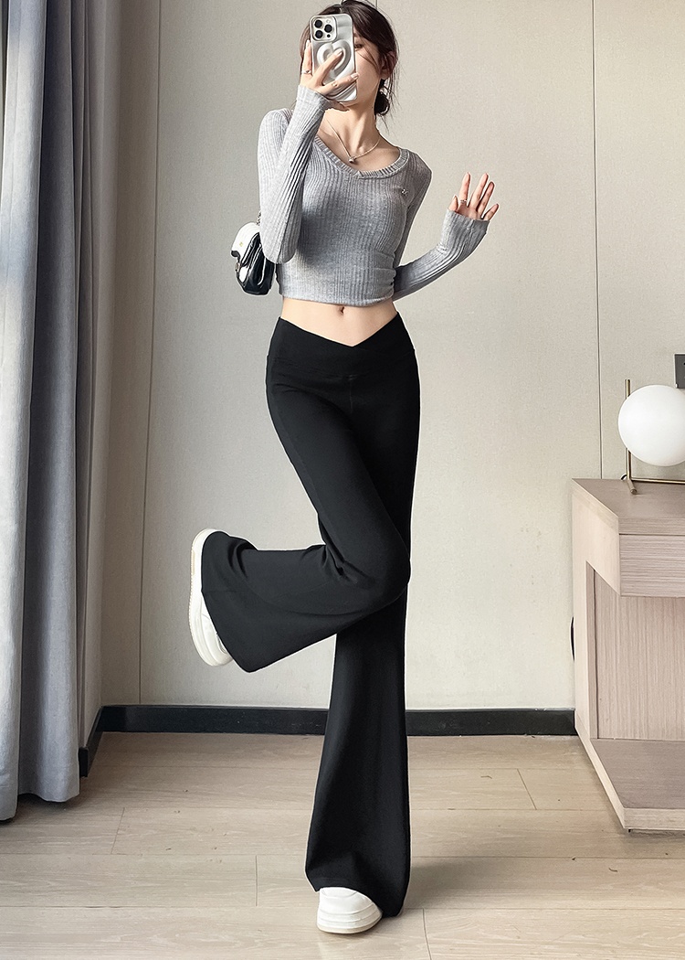 Autumn and winter micro speaker casual pants mopping pants