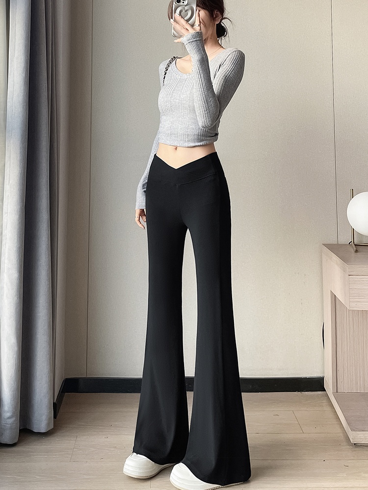 Autumn and winter micro speaker casual pants mopping pants