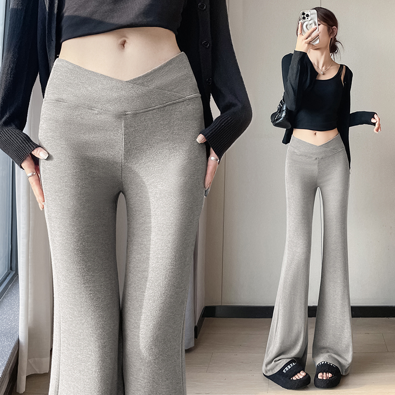 Autumn and winter micro speaker casual pants mopping pants