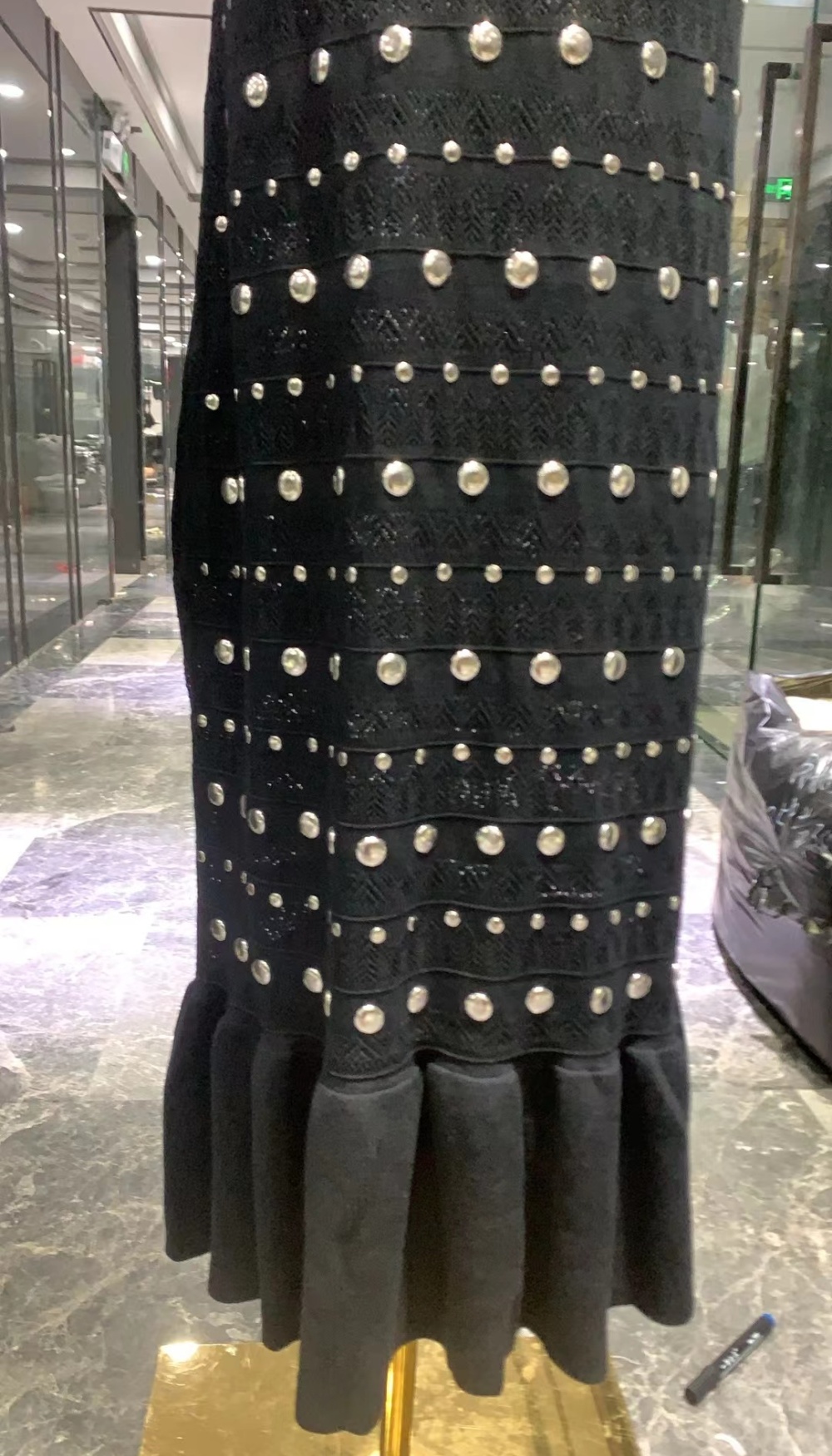 Long European style sweater bottoming long sleeve dress