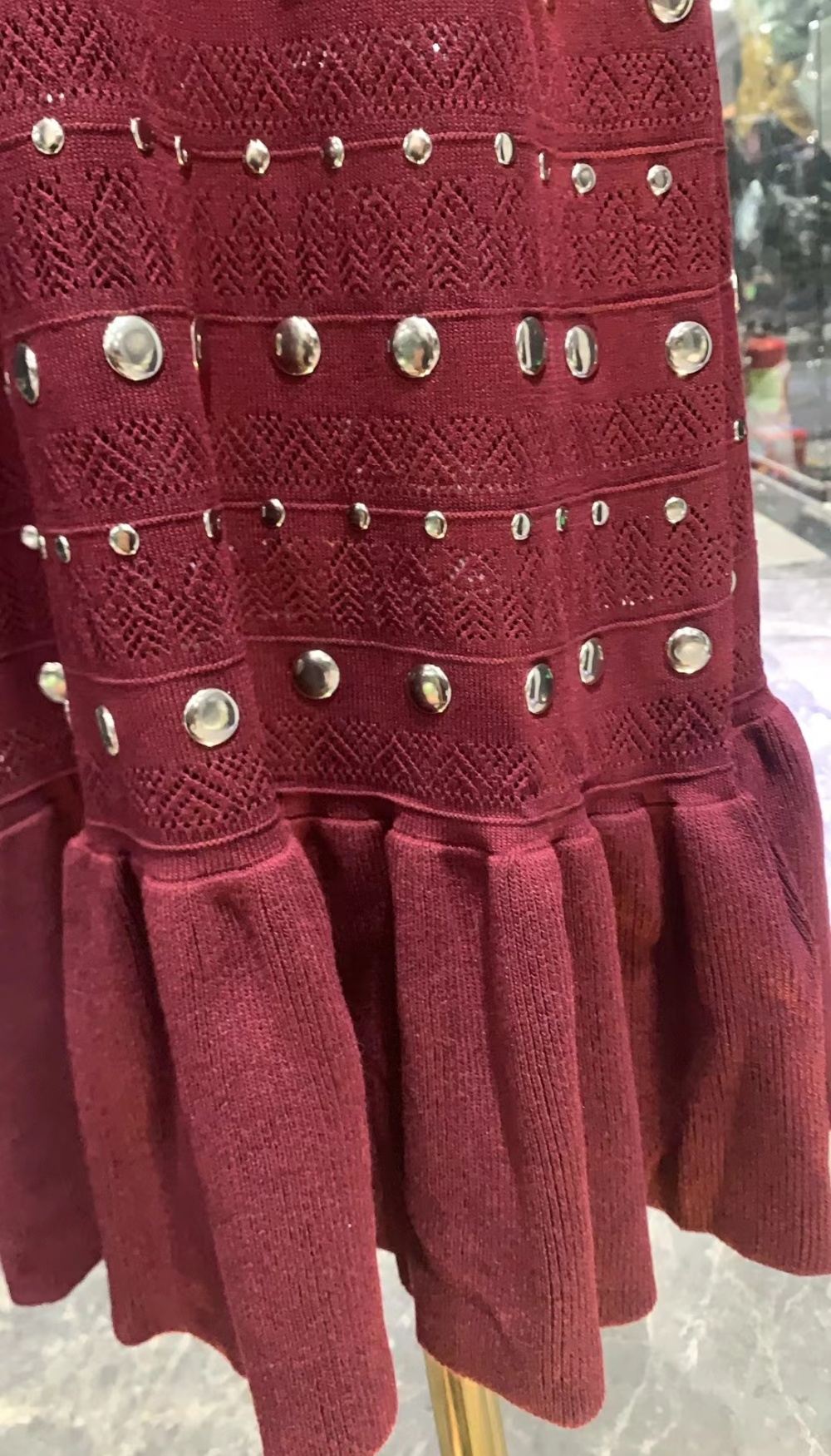 Long European style sweater bottoming long sleeve dress