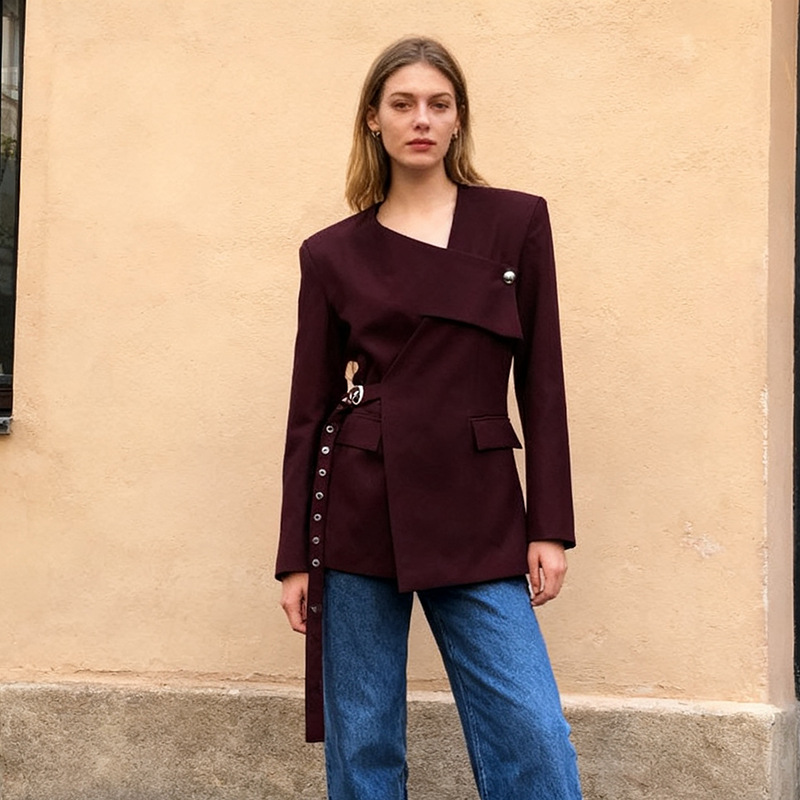 All-match commuting business suit autumn V-neck coat