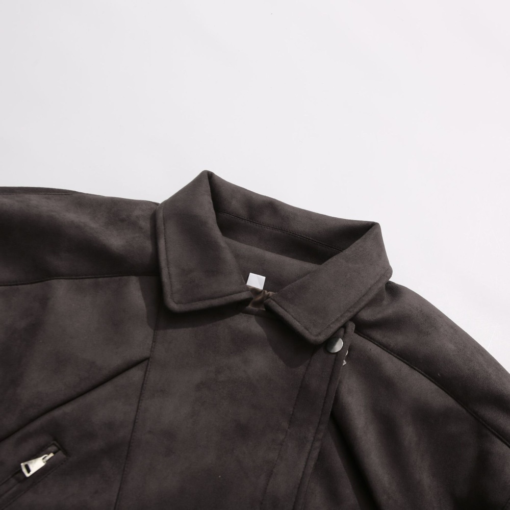 Fashion lapel long sleeve belt summer Casual coat
